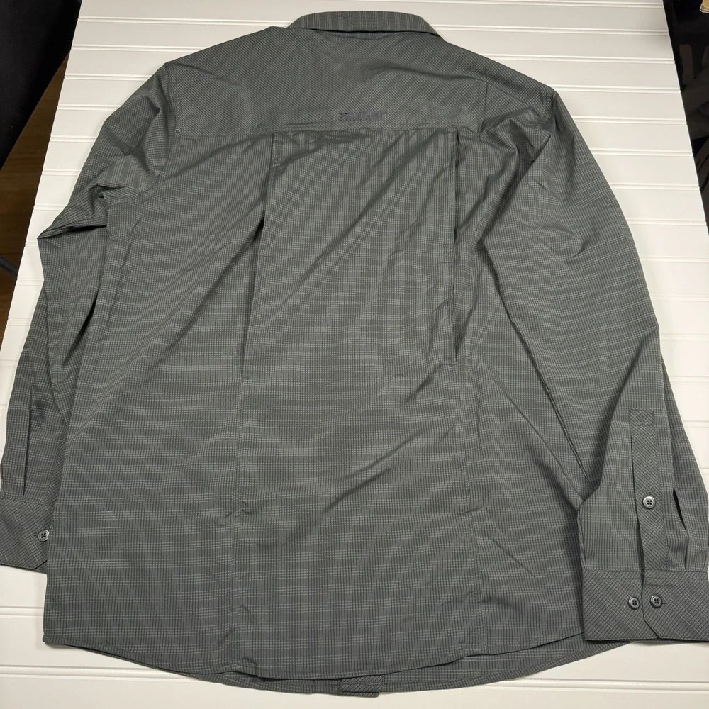 Blackhawk Snap Up Tactical Shirt Men's Large Grey Black Striped GUC - Picture 6 of 8